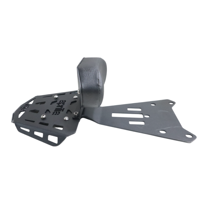MotoCare CNC carrier with backrest for Aprilia RS 457
