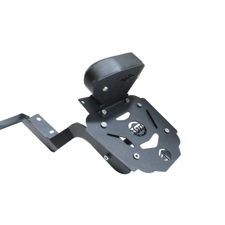 MotoCare CNC Carrier with Backrest for Royal Enfield Interceptor 650 luggage rack passenger support accessory