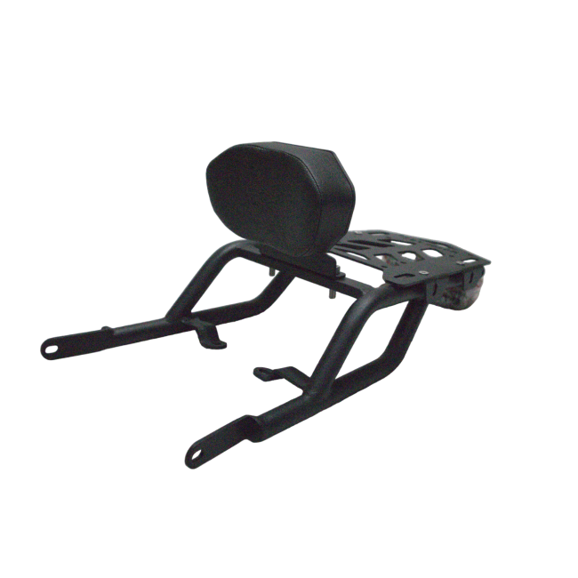 MotoCare CNC carrier with backrest Himalayan 411 black