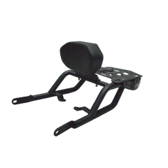 MotoCare CNC carrier with backrest Himalayan 411 black