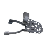 MotoCare CNC carrier with backrest installed on Jawa 42 FJ motorcycle
