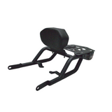 Motocare CNC Carrier with Plate & Backrest for Scram 440