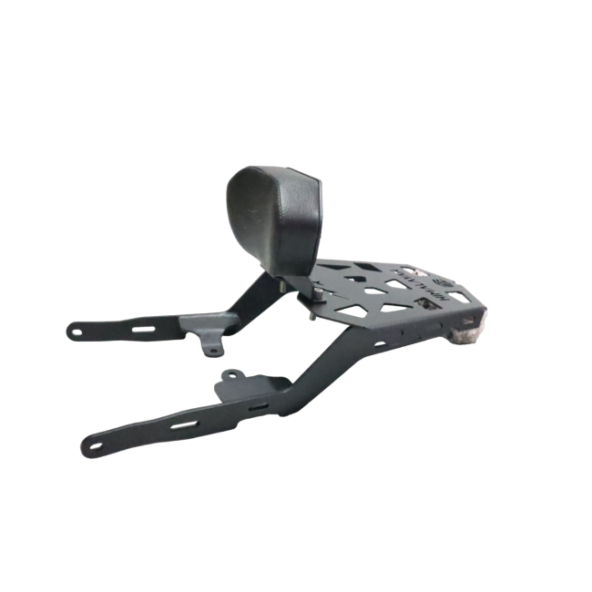 Motocare CNC Carrier with Plate & Backrest for Scram 440