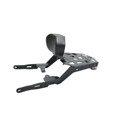 Motocare CNC Carrier with Plate & Backrest for Scram 440