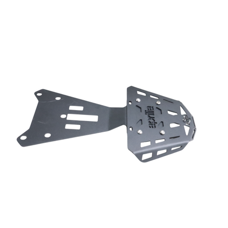 Aprilia RS 457 CNC carrier plate rear rack installed