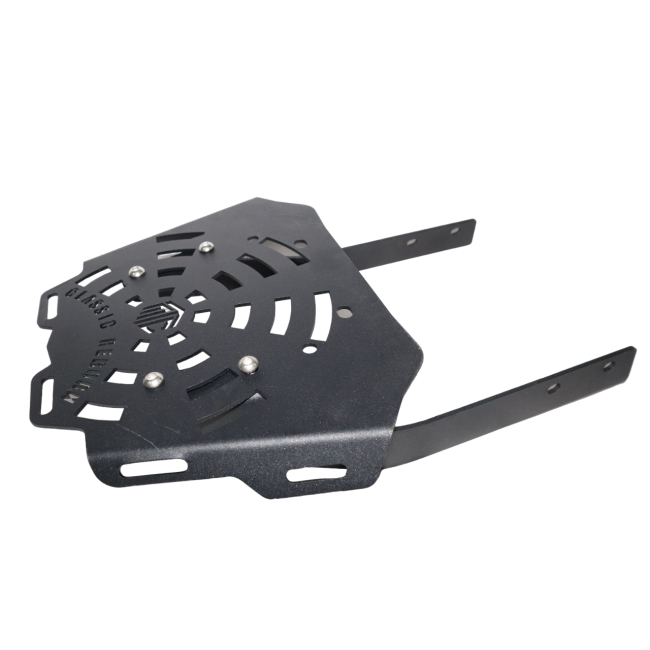 MotoCare CNC carrier with plate for Royal Enfield Classic 350 Reborn