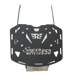 MotoCare CNC carrier plate with logo for Royal Enfield Super Meteor 650