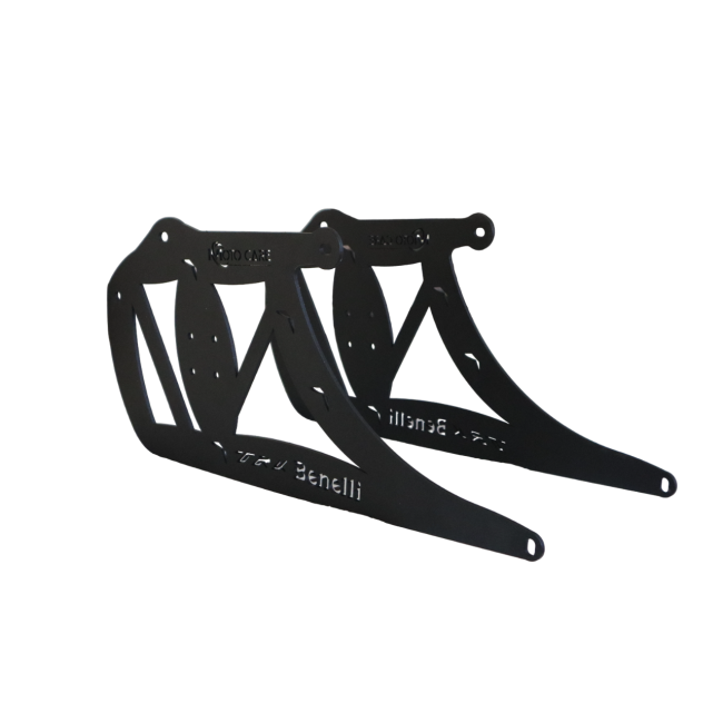 Motocare CNC saddle stay on Benelli TRK 251