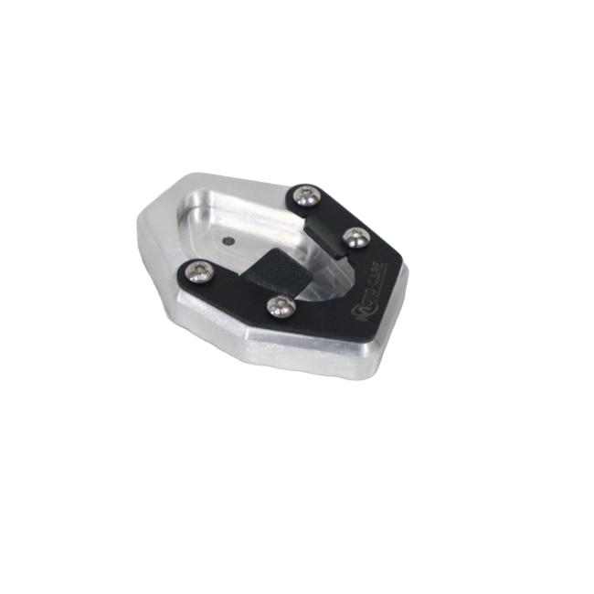 MotoCare CNC side stand extender Himalayan 450 installed