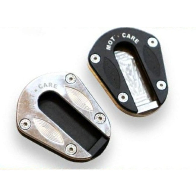 Motocare side stand extender on Benelli TRK 502