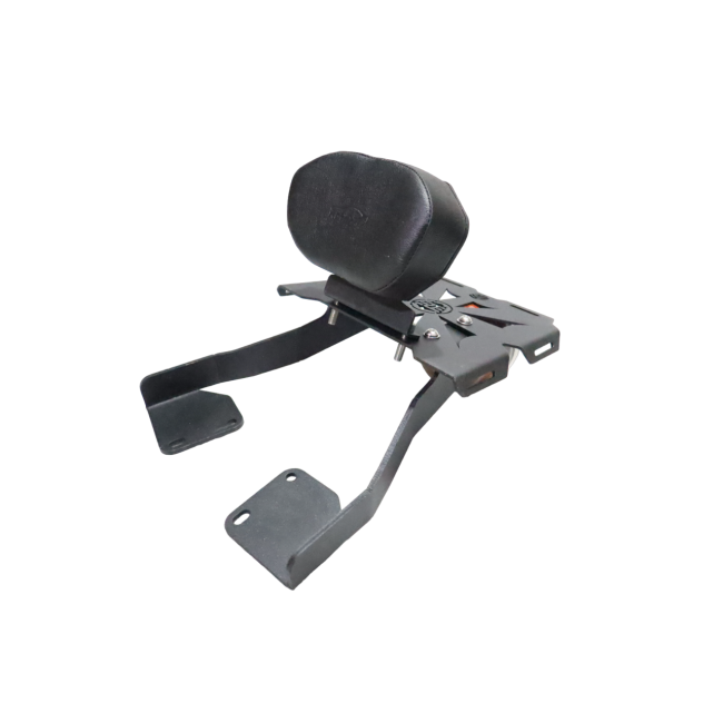 MotoCare CNC carrier plate with backrest for Royal Enfield Hunter 350