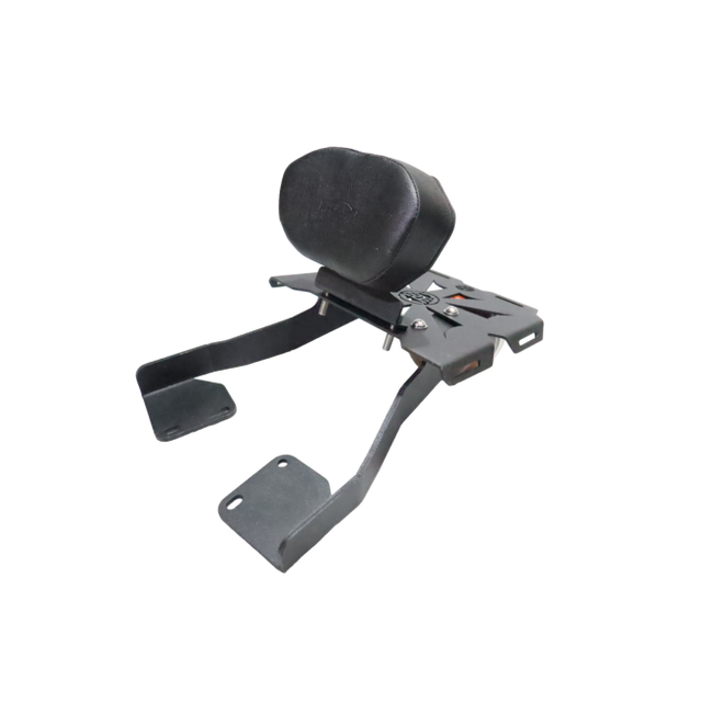 MotoCare CNC carrier plate with backrest for Royal Enfield Hunter 350