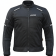 Bison ProGear COMET Black Black motorcycle riding jacket front view


