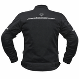 Bison ProGear COMET Black Black motorcycle riding jacket front view

