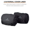 Bison ProGear Companion Saddle Bag 60L Waterproof Motorcycle Touring Saddlebags with Rain Covers