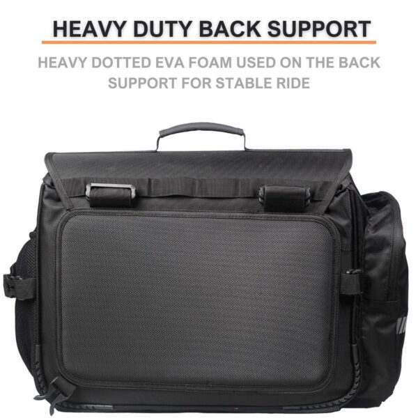 Bison ProGear Companion Saddle Bag 60L Waterproof Motorcycle Touring Saddlebags with Rain Covers