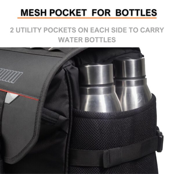 Bison ProGear Companion Saddle Bag 60L Waterproof Motorcycle Touring Saddlebags with Rain Covers