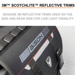 Bison ProGear Companion Saddle Bag 60L – Waterproof Motorcycle Touring Saddlebags with Rain Covers