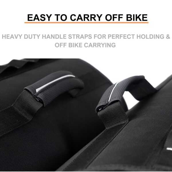 Bison ProGear Companion Saddle Bag 60L Waterproof Motorcycle Touring Saddlebags with Rain Covers