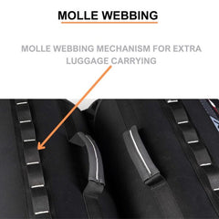 Bison ProGear Companion Saddle Bag 60L – Waterproof Motorcycle Touring Saddlebags with Rain Covers