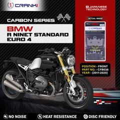 CRANK1 CFB036 carbon brake pads for BMW R nineT Standard Euro 4 2017-2020 front brake