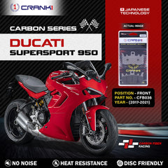 CRANK1 CFB036 carbon brake pads for Ducati SuperSport 950 2017-2021 front