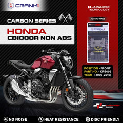CRANK1 CFB093 carbon brake pads for Honda CB1000R Non ABS 2009-2015