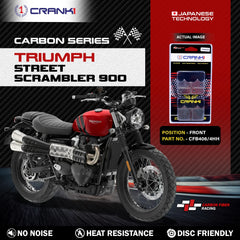 CRANK1 CFB406/4 Carbon Front Brake Pads for Triumph Street Scrambler 900