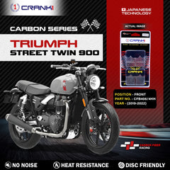 CRANK1 CFB406/4 carbon brake pads for Triumph Street Twin 900 2019-2022