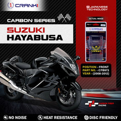 CRANK1 CFB973 Carbon Front Brake Pads For Suzuki Hayabusa GSX1300R 2008-2012 Motorcycle