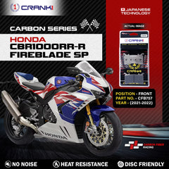 CRANK1 Carbon Brake Pads Front For Honda CBR1000RR-R Fireblade SP 2021-2022 CFB757