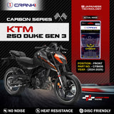 CRANK1 Carbon Front Brake Pads CFB606 for KTM 250 Duke Gen 3 2024 2025
