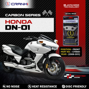 CRANK1 Carbon Front Brake Pads CFB691 for Honda DN-01 2008-2011 High Performance Motorcycle Brake Pads
