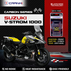 CRANK1 Carbon Front Brake Pads CFB973 For Suzuki V-Strom 1000 2017-2019 Motorcycle