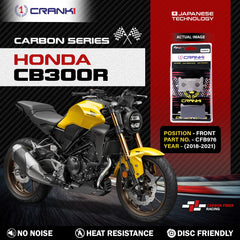 CRANK1 Carbon Front Brake Pads CFB976 for Honda CB300R 2018-2021 High Performance Motorcycle Brake Pads