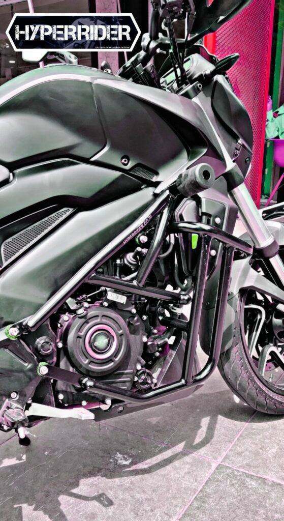 Hyperrider Bajaj Dominar 250 UG Type 2 Crash Guard with Frame Slider for Engine and Radiator Protection