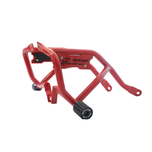 Motocare red dual slider crash guard for Hero Xpulse
