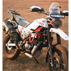 Motocare red dual slider crash guard for Hero Xpulse
