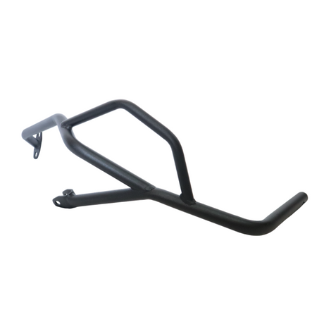 Motocare crash guard installed on Benelli TRK 502