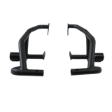 MotoCare crash guard with dual sliders for Jawa 42 front view