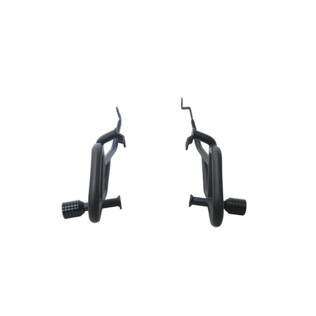MotoCare crash guard with dual sliders installed on Hero Mavrick 440 motorcycle providing engine protection and rugged styling
