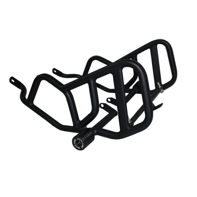 MotoCare crash guard with dual sliders for TVS Raider