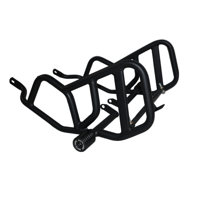 MotoCare crash guard with dual sliders for TVS Raider