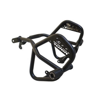 MotoCare crash guard with dual sliders for TVS Ronin