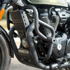 MotoCare crash guard dual sliders Shotgun 650 installed