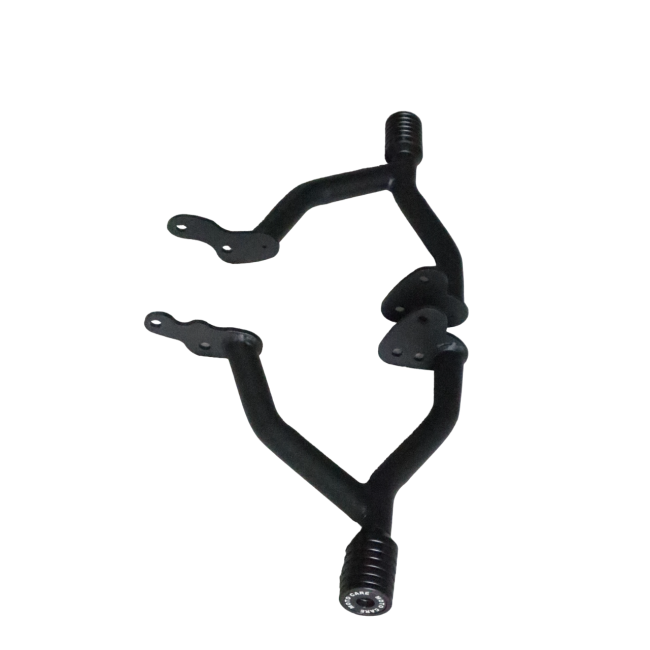 MotoCare crash guard with dual sliders for Royal Enfield Super Meteor 650
