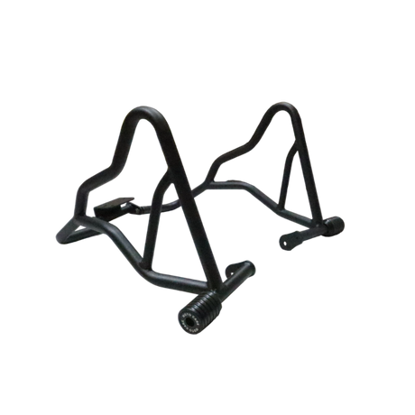 Motocare crash guard with dual sliders on Benelli TRK 251