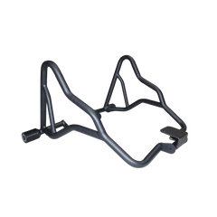 Motocare crash guard with dual sliders on Benelli TRK 251