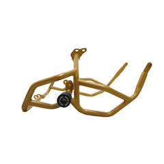 MotoCare crash guard dual sliders gold Himalayan 450