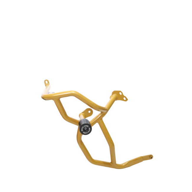 MotoCare crash guard dual sliders gold Himalayan 450